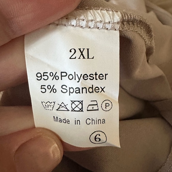 Women's Beige Button-Down Top - Picture 5 of 6